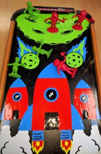 Dominique Finnegan's Invasion air hockey board